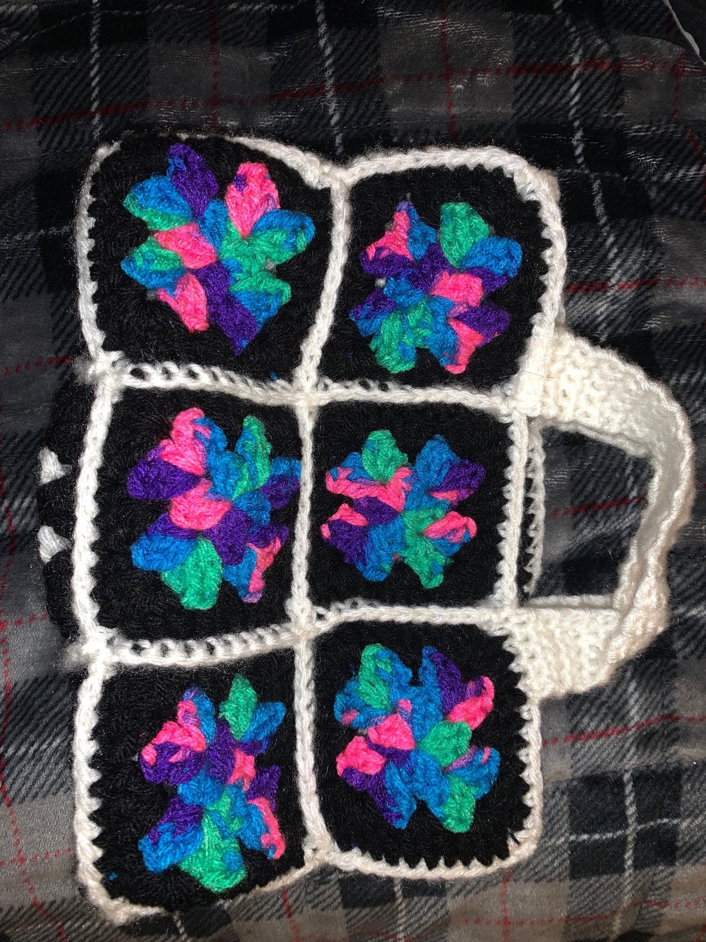 Mini granny square handbag