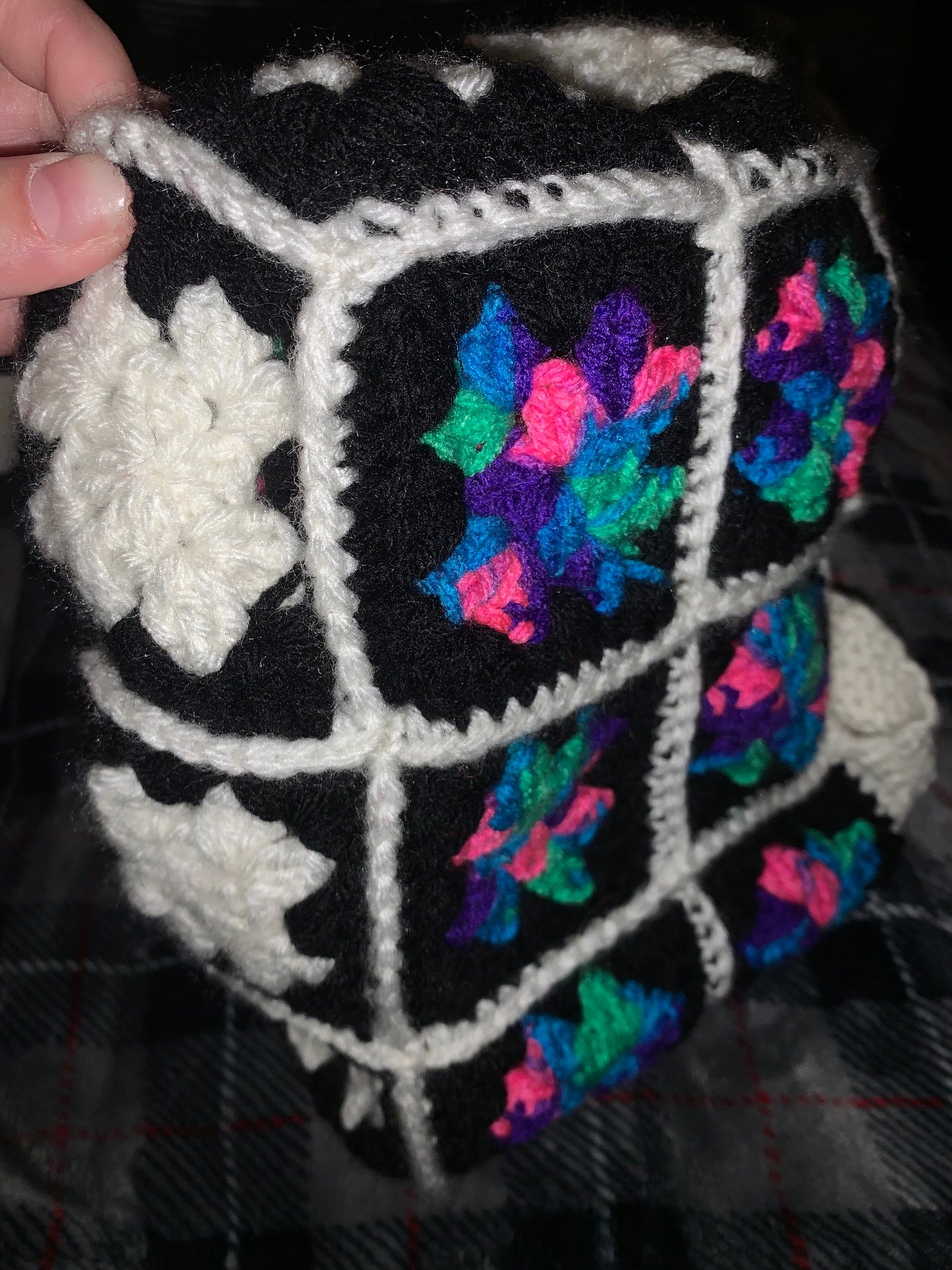 Mini granny square handbag