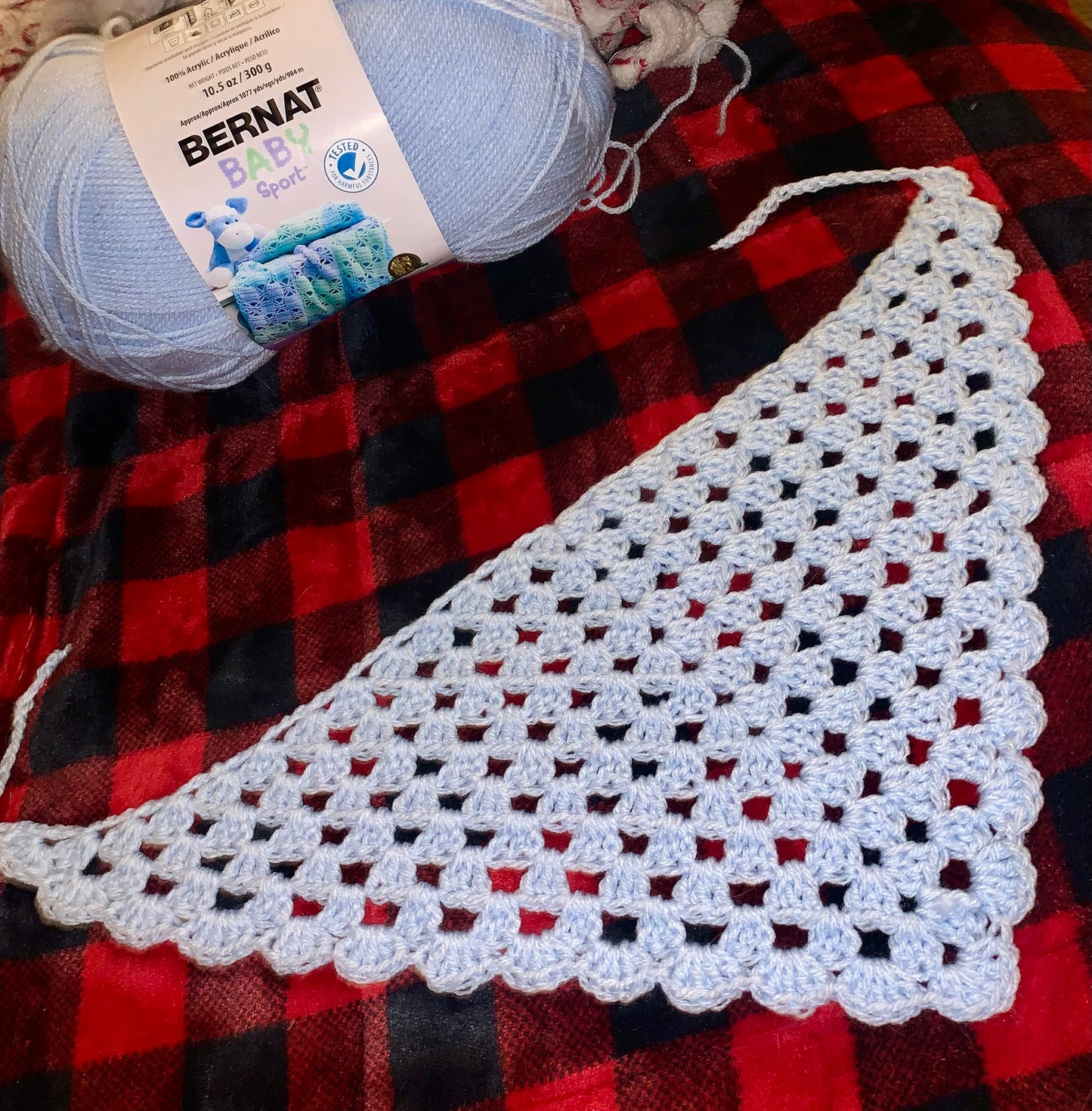 Baby Blue Head Bandana